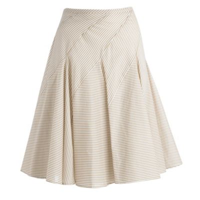 Principles Petite by Ben de Lisi Ivory and stone stripe skirt