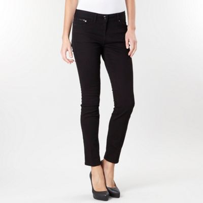 Petite black essential skinny jeans