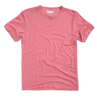 Pink basic crew neck t-shirt