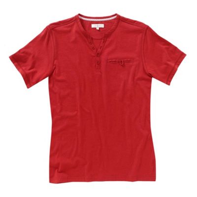 J by Jasper Conran Red y-neck peached t-shirt