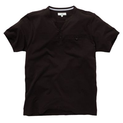 Brown Y neck t-shirt