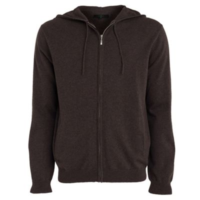 Brown cotton hoodie