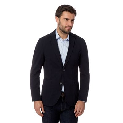 J by Jasper Conran - Designer navy soft canvas blazer