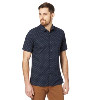 J by Jasper Conran - Designer navy floral print shirt