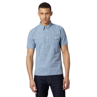 J by Jasper Conran - Designer blue fine striped pop over shirt