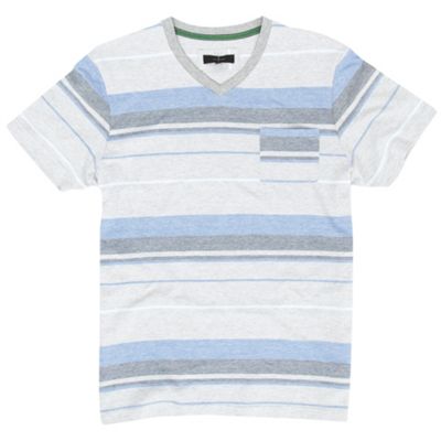 J by Jasper Conran Blue mini stripe t-shirt