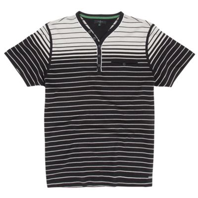 J by Jasper Conran Black graduating stripe t-shirt