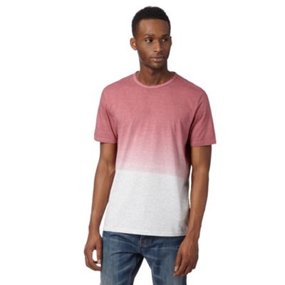 J by Jasper Conran - Designer pink striped dip dye t-shirt