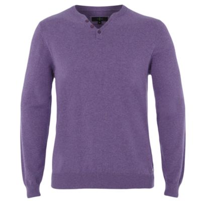jasper conran Mauve notch neck jumper