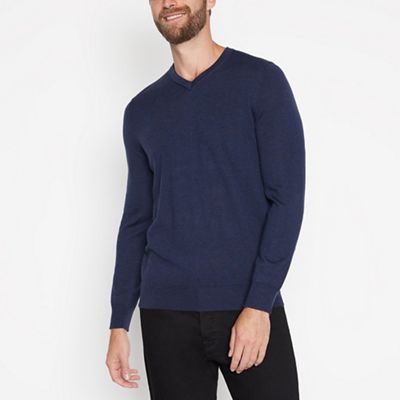 Navy Merino wool jumper