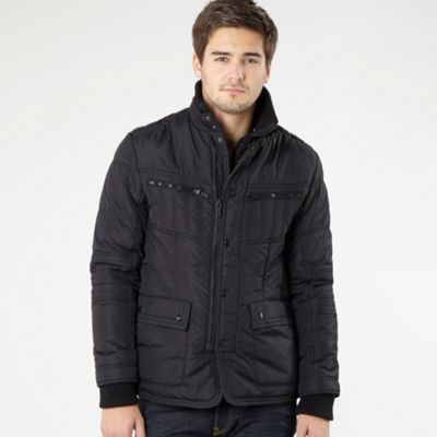 Black padded ski jacket