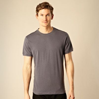 Designer dark grey crew neck t-shirt