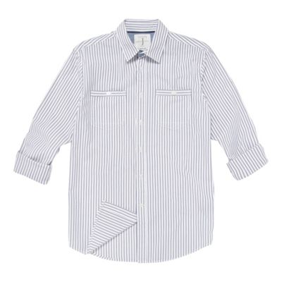 White striped long sleeved shirt