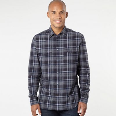 Grey contrasting check shirt