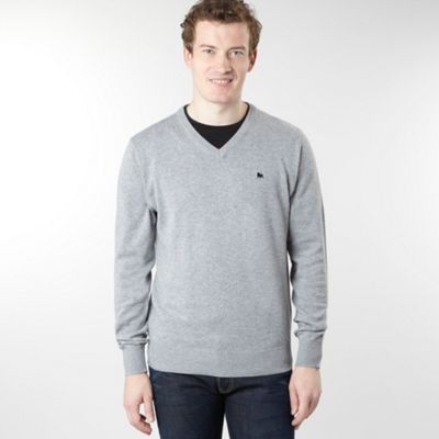 Light grey cashmere mix jumper