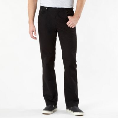 Black five pocket trousers