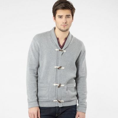 Grey toggle shawl cardigan