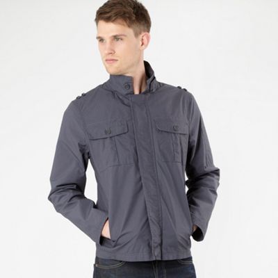 Dark grey lightweight four pocket jacket