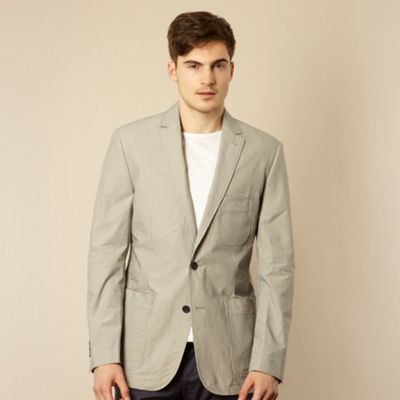 Designer cream striped blazer                                                                                                   