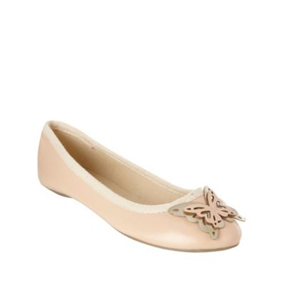 Light pink butterfly pumps