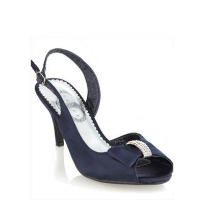 Navy sling back sandal shoes