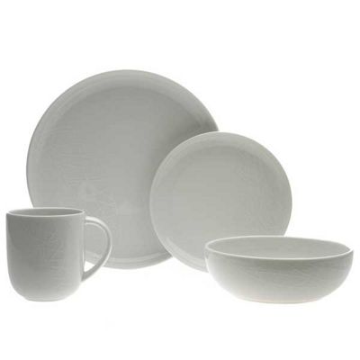 White 16 piece dinner set