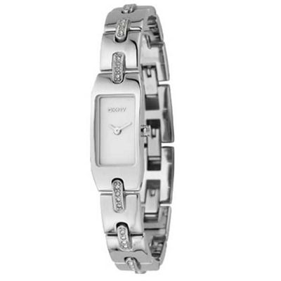 DKNY rectangular dial bracelet watch