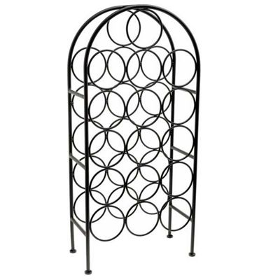 Debenhams Black 16 bottle arched wine rack