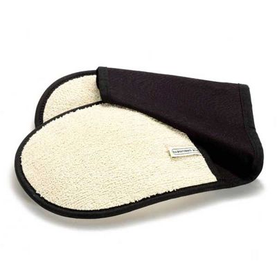 Black double oven gloves
