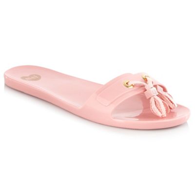 Light pink 'citrus ii' flip flops