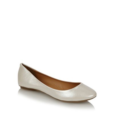 White 'Arleigh' Ballet Pumps