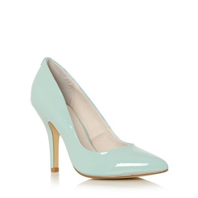 Faith Pale green patent pointed toe high court shoes- at Debenhams