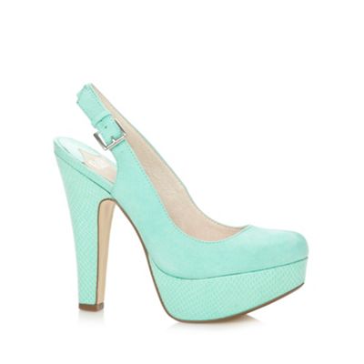 Faith Green suede effect slingback court shoes- at Debenhams