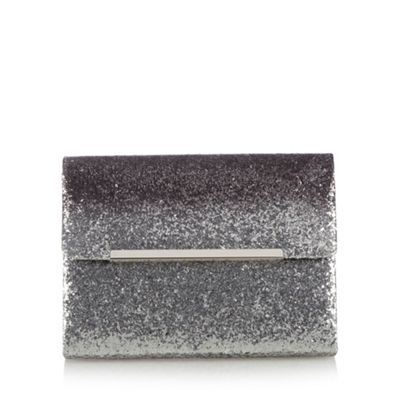 debenhams silver clutch bag