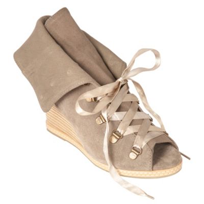 Taupe 'carlina' wedge shoes                                                                                                     