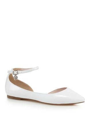 pointed flats white