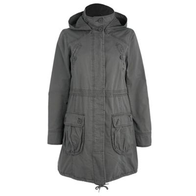 Mantaray Grey lightweight parka jacket