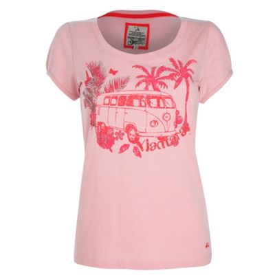 Pale pink camper van t-shirt
