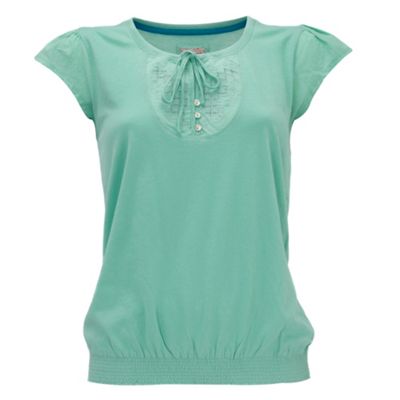 Pale green angel sleeve t-shirt