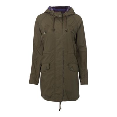 Khaki parka jacket