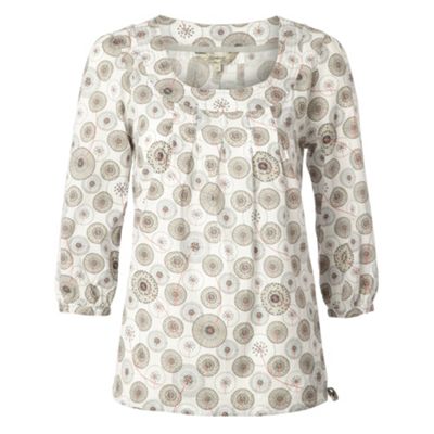 Mantaray White Dandelion blouse