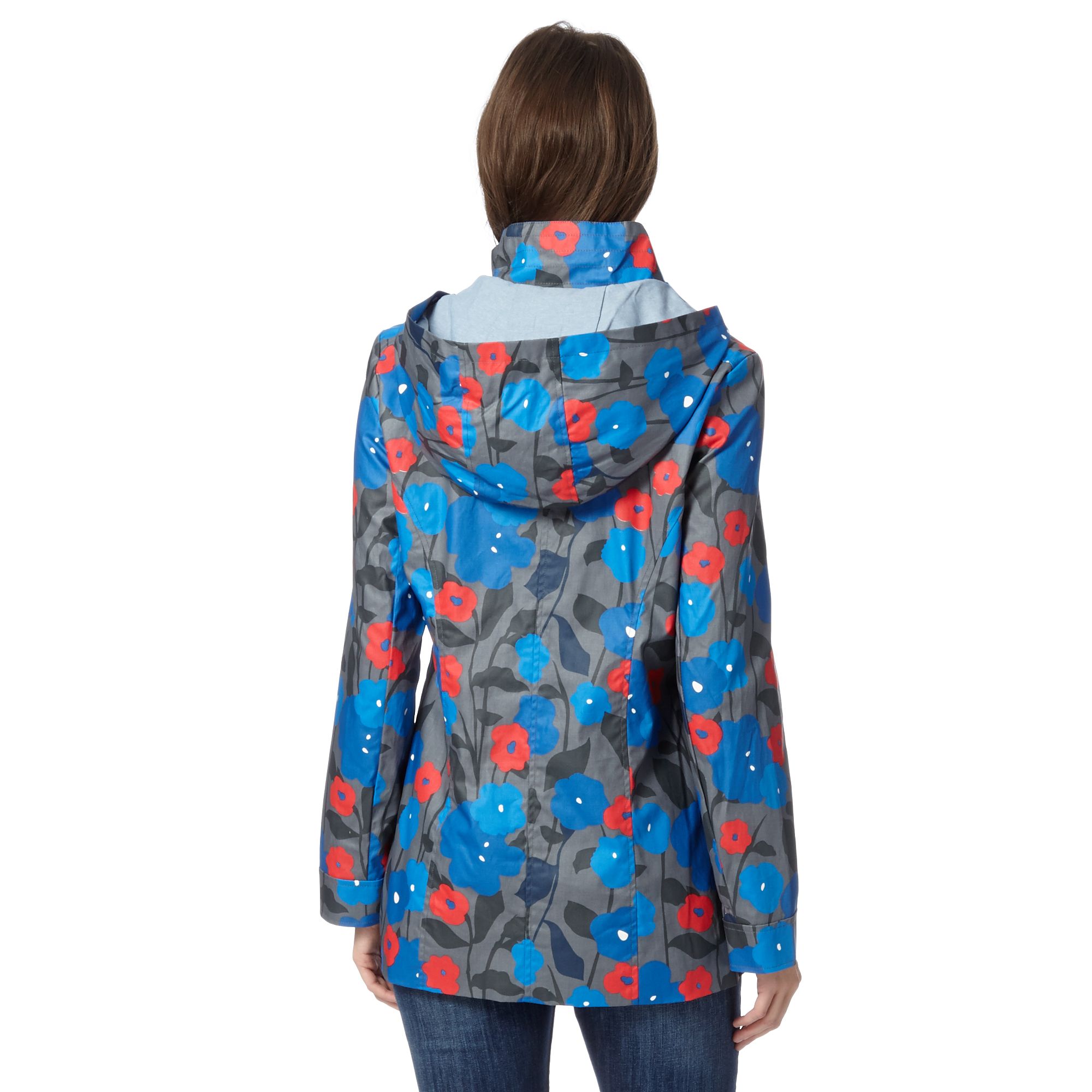 Mantaray Womens Grey Floral Print Mac Coat From Debenhams eBay