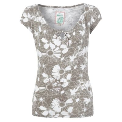 Natural daisy print t-shirt