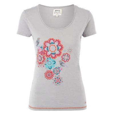 Mantaray Grey textured motif t-shirt product image