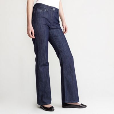 Casual Collection Blue diamante detail boot cut jeans