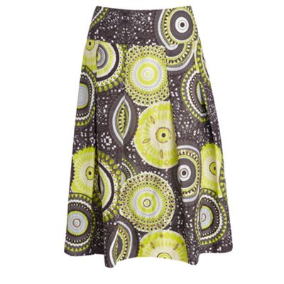 Lime barley cut skirt