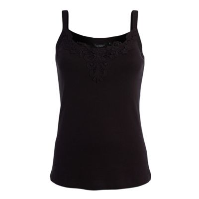 Collection Black crochet camisole