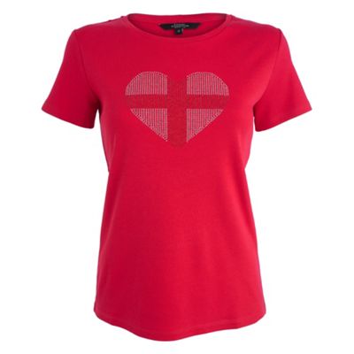 Bright red St George heart t-shirt