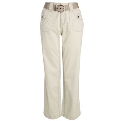 Collection Sand cargo belted trousers