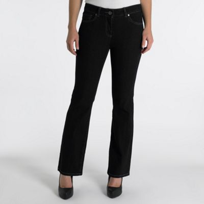 Near black boot cut jeans